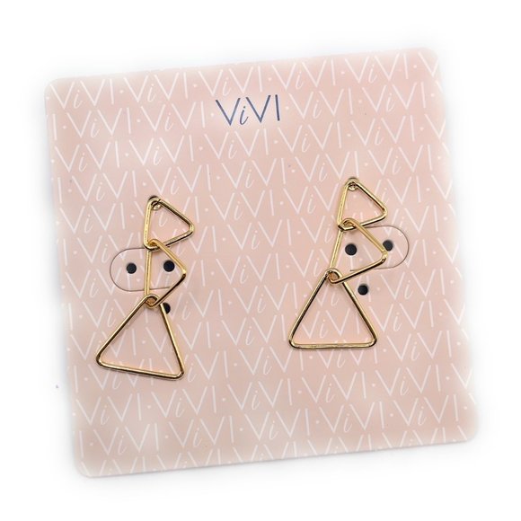 Cookie Lee Pryamid Earrings (B10) 16539 - Picture 1 of 1